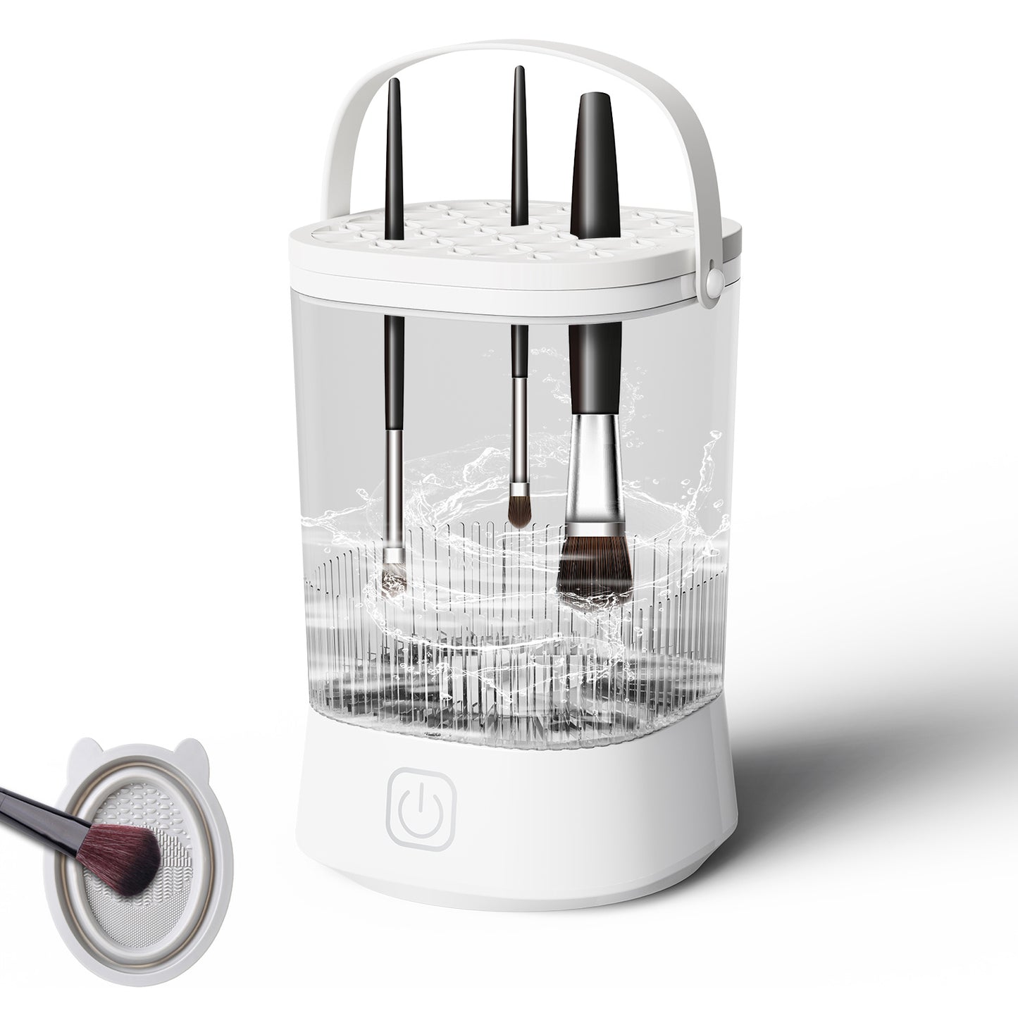 Electric Makeup Brush Cleaner - 9000 RPM Makeup Brush Cleaning Machine, Waterproof Automatic Makeup Brush Cleaner For Makeup Sponges And Brushes