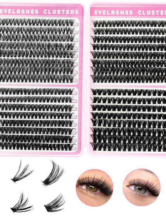 3D False Eyelashes, Multi-layered, Realistic, Soft And Comfortable, Natural Nude Makeup