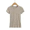 Women 2024 Summer New Fashion Polo Dot Shoulder T-Shirt Vintage Casual Chic Female Tee Shirt Tops Mujer