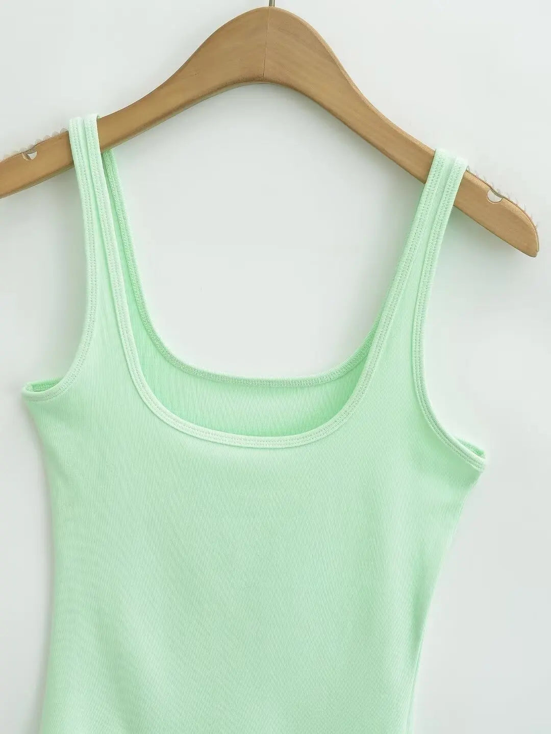 Women 2024 Summer New Fashion 2 Wear Neckline Sling Tank Tops Vintage Casual Female Camis Chic Tops