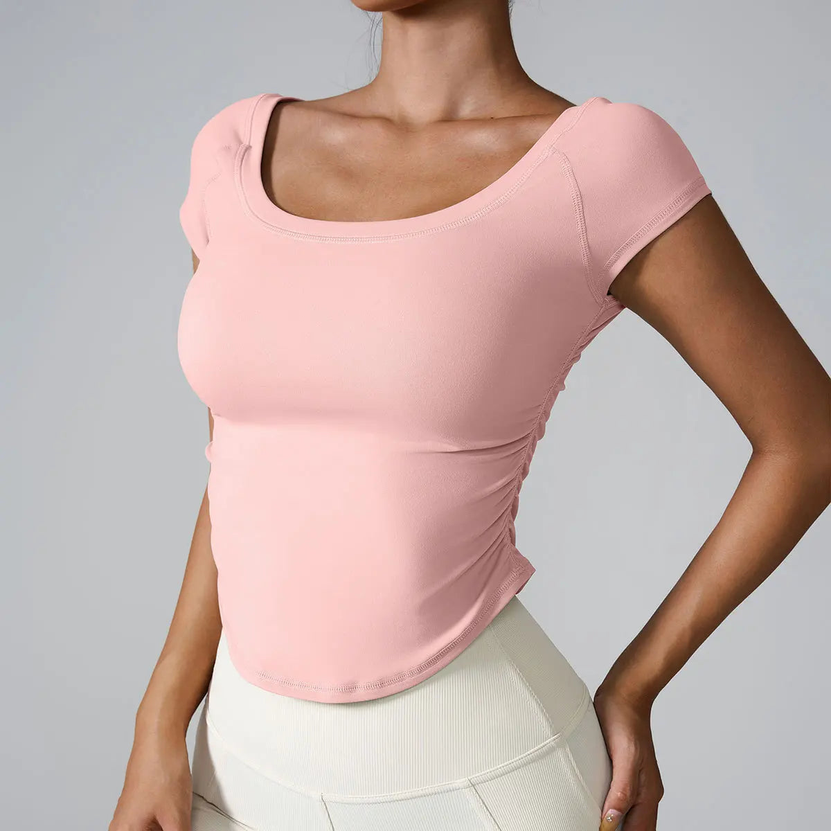 New Women Quickly Dry Clothing T-shirts Training Gym Yoga Tops Fitness Sports Yoga Tops Running Yoga Tops