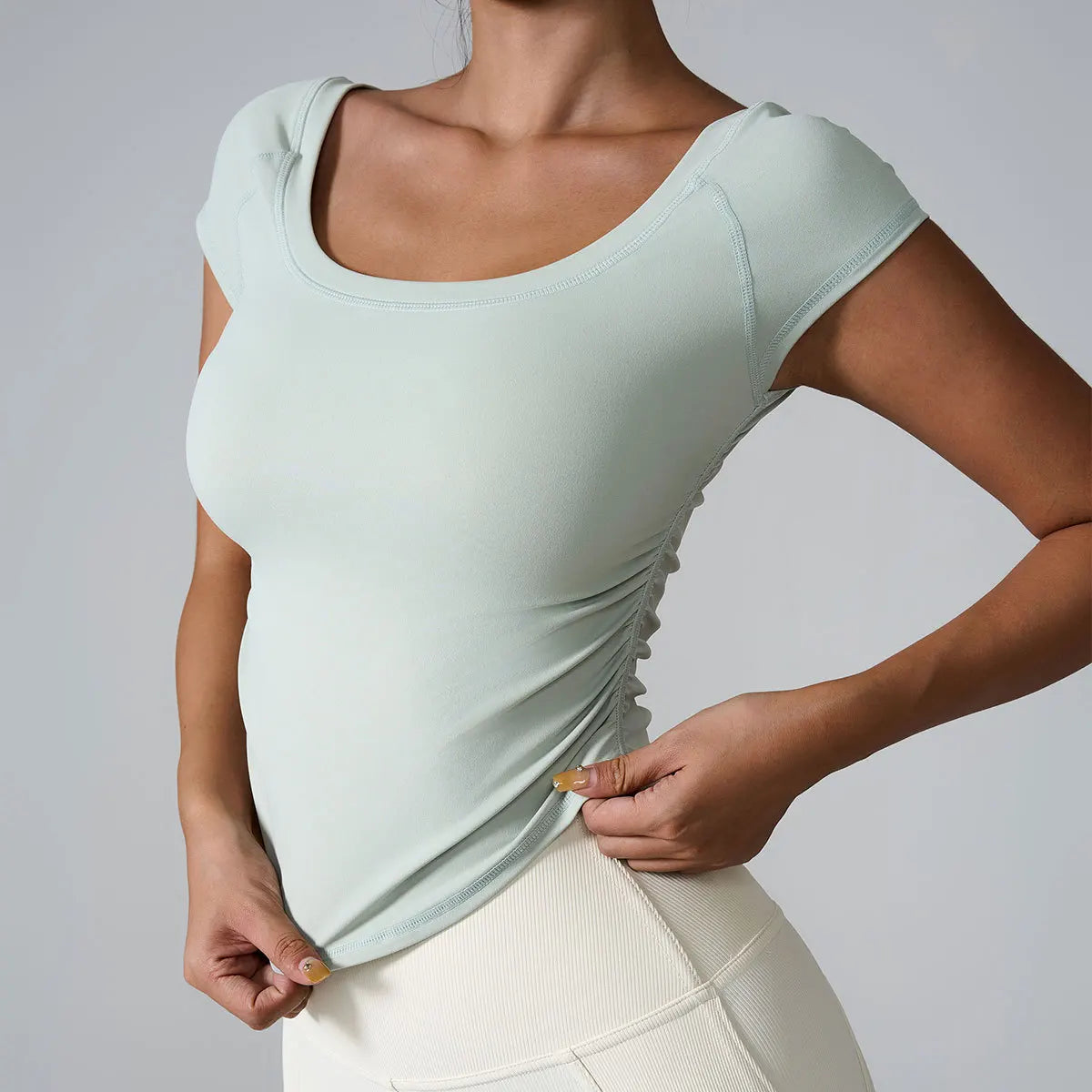 New Women Quickly Dry Clothing T-shirts Training Gym Yoga Tops Fitness Sports Yoga Tops Running Yoga Tops