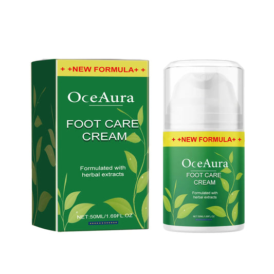 OceAura Nail Foot Care Cream  Anti-Crack Repair Tea Tree Glycerin Moisturizing Skin for Heels for Foot Peeling Silicone