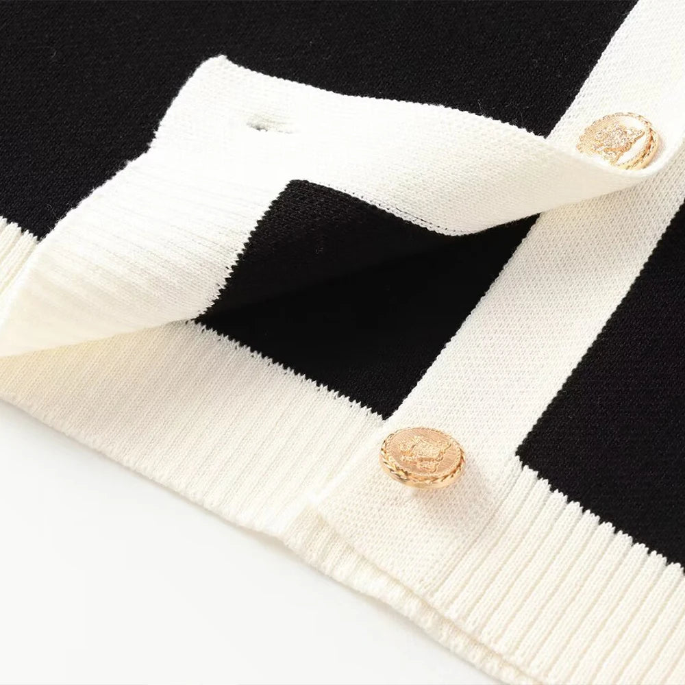 PB&ZA Women 2024 Summer New Chic Fashion Casual Knitting Sweater Vintage O Neck Female Outerwear Chic Tops