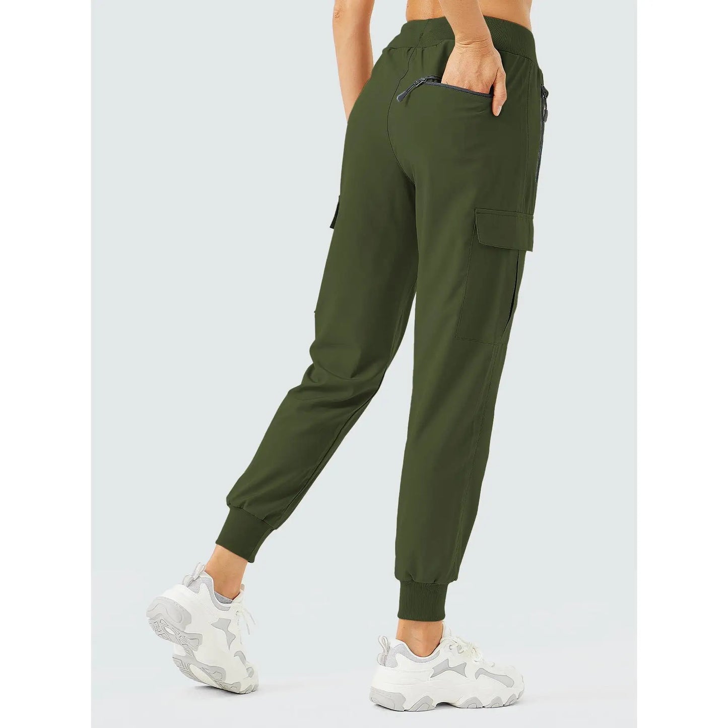 Women's Cargo Joggers Lightweight Quick Dry Hiking Pants Athletic Workout Lounge Casual Outdoor