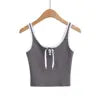 Women 2024 Summer New Fashion Strap Small Tank Tops Vintage Casual Female Camis Chic Tops