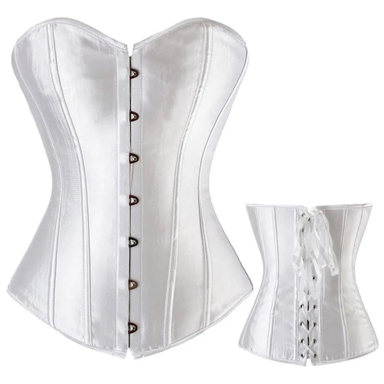 Corset Tops for Women Wholesale Steampunk Korsett Women's Lace up Boned Corset Top Halloween Body Shaper With T String