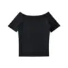 Women 2024 Summer New Fashion Loose Oblique Shoulder Off-shoulder Short Sleeve Retro Casual Chic Female Tee Shirt Tops Mujer
