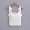 Women 2024 Summer New Fashion Small Tank Tops Vintage Slim-Fit Casual Female Camis Chic Tops