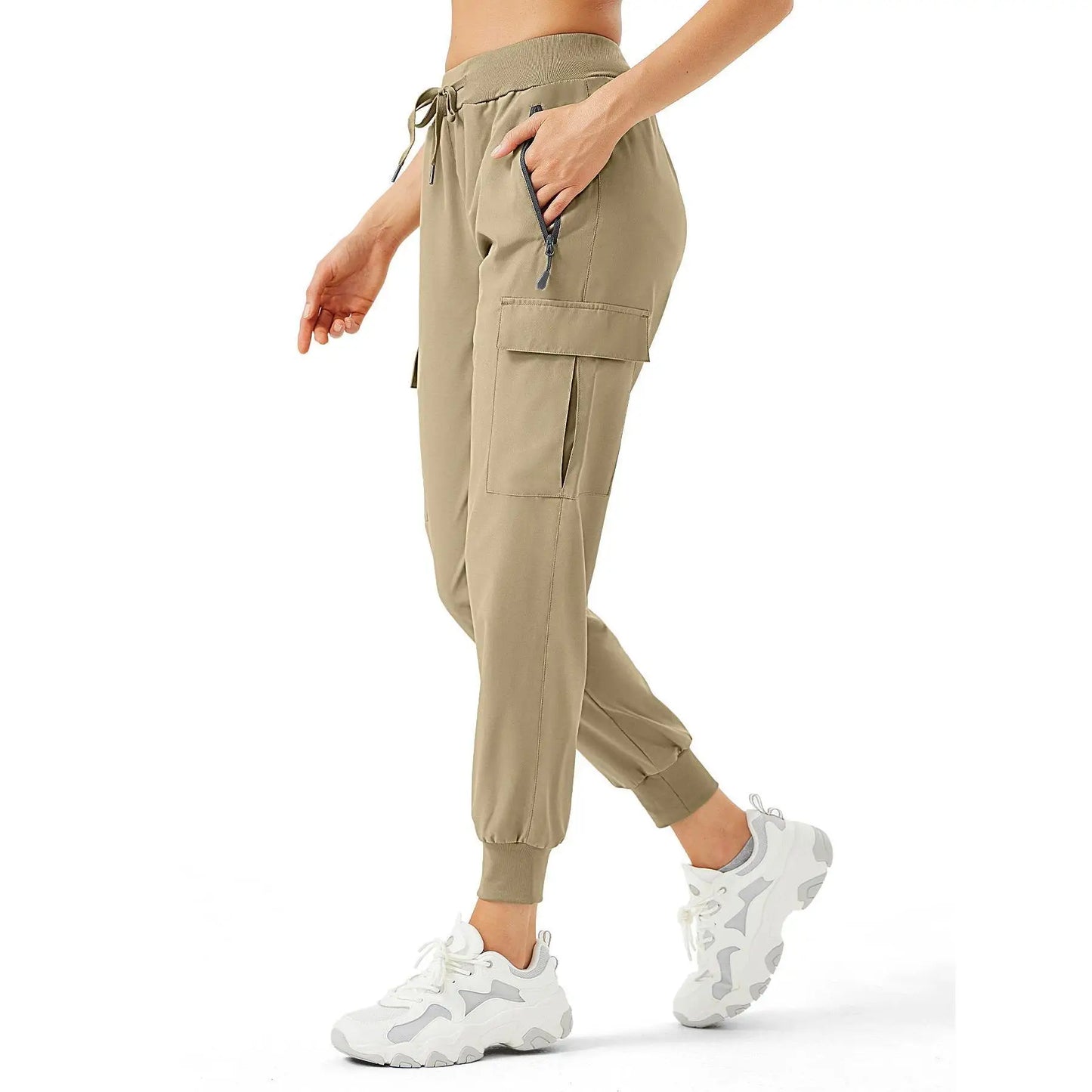 Women's Cargo Joggers Lightweight Quick Dry Hiking Pants Athletic Workout Lounge Casual Outdoor