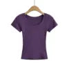 Women 2024 Summer New Fashion Flat T-Shirt Vintage Slim-Fit Casual Chic Female Tee Shirt Tops Mujer