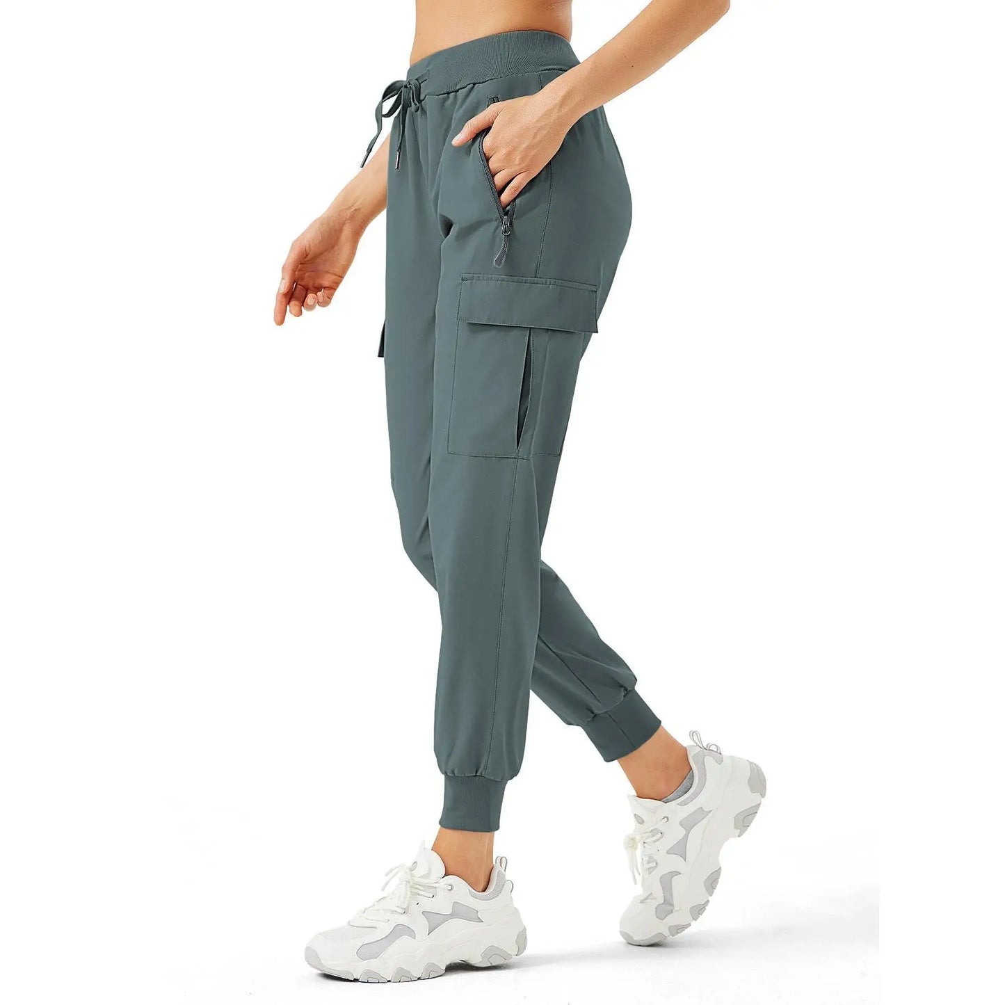Women's Cargo Joggers Lightweight Quick Dry Hiking Pants Athletic Workout Lounge Casual Outdoor