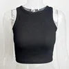SBM New Solid Harajuku Korean Female Off Shoulder Knitted Khaki Summer Women Tops Tank Tops Sexy Crop Vest