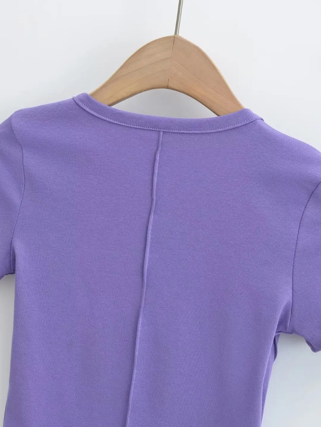 Women 2024 Summer New Fashion Buckle Pocket Short Sleeve T-Shirt Vintage Casual Chic Female Tee Shirt Tops Mujer