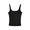 Women 2024 Summer New Fashion 2 Wear Neckline Sling Tank Tops Vintage Casual Female Camis Chic Tops