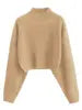 Women's Cross V Neck Sweaters 2025 Dressy Casual Front Slit Ribbed Knit Pullover Sweater Jumper Tops
