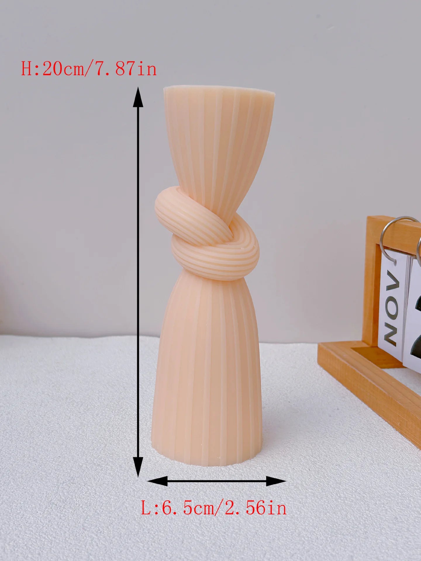 Cross Border Popular Knot Cylindrical Silicone Mold DIY Vertical bar Cylindrical Candle Silicone Mold Gypsum Aromatherapy Candle