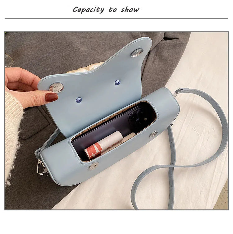 Personalized Fashion Handbags for Party Underarm Bag Women 2024 New Versatile PU Texture Single Shoulder Crossbody Bags