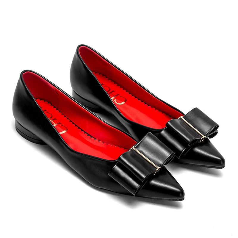 Solid Colour Simple Women's Single Shoes Fashionable Versatile Wear Comfortable Season New Women's Low-heeled Single Shoes