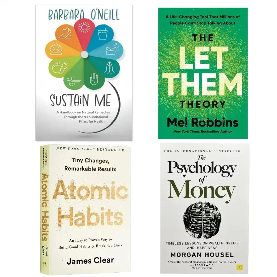 4 Best Books The Let Them Theory/Sustain Me/Money Psychology/Atomic Habits/Self management Enhancement Books книги book libro