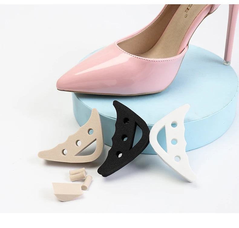 Women High Heel Half Forefoot Insert Toe Plug Cushion Pain Relief Protector Big Shoes Toe Front Filler Adjustment 1 Pair