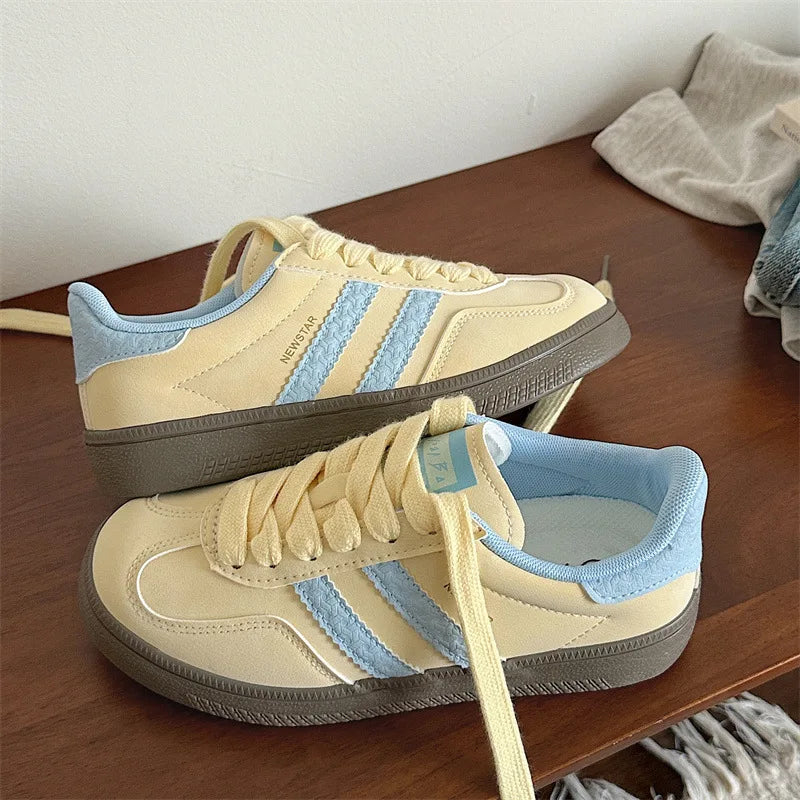 Casual Shoes Women 2025 Spring New Soft Sole Non-slip Comfortable De Training Shoes Hundred Fashion Lightweight Sports Shoes