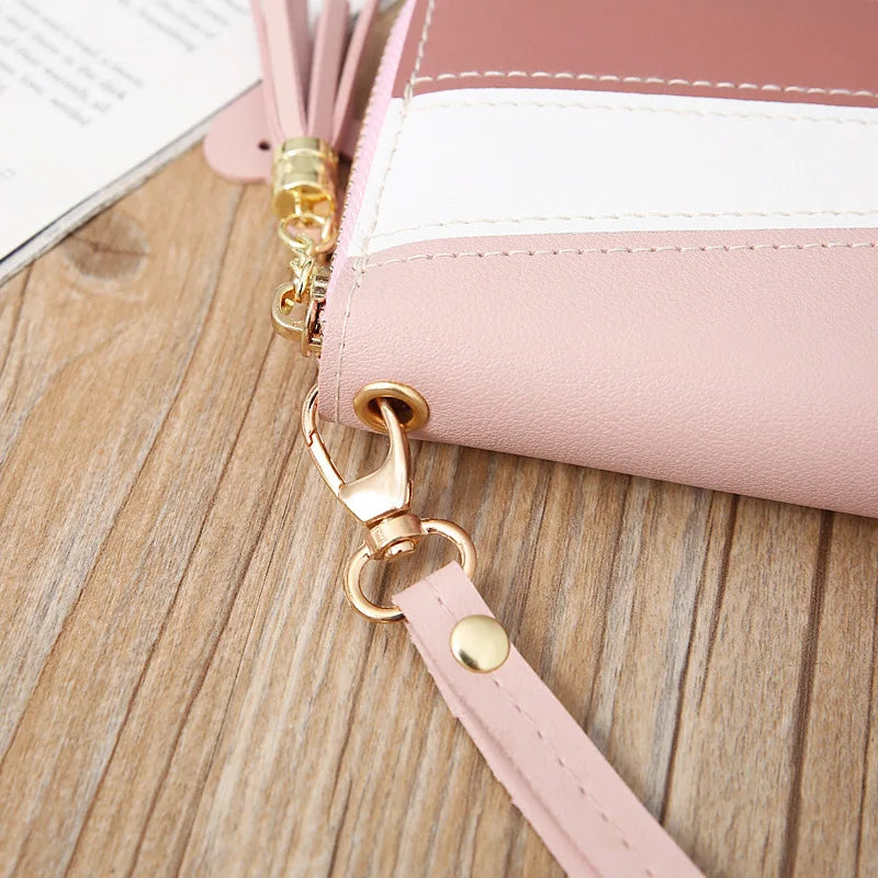 New Long Women Wallets Fashion Long Clutch Female Wallet Card Holder PU Leather Women's Zipper Purses Bag Pocket Handbag