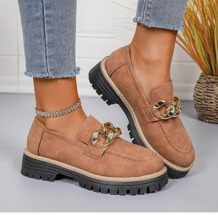 Woman Shoes Comfortable Women's loafers With Heels Casual Shoes Elegant Heel Zapatos De Mujer New Slip-on Shoes Women Footwear