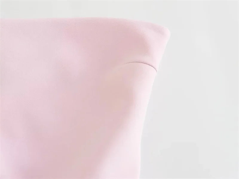 MUJER off Shoulder Crop Top Woman Ruched Backless Tube Top Women Summer Corset Top Female Sexy Tanks Camis Tops for Women 2025