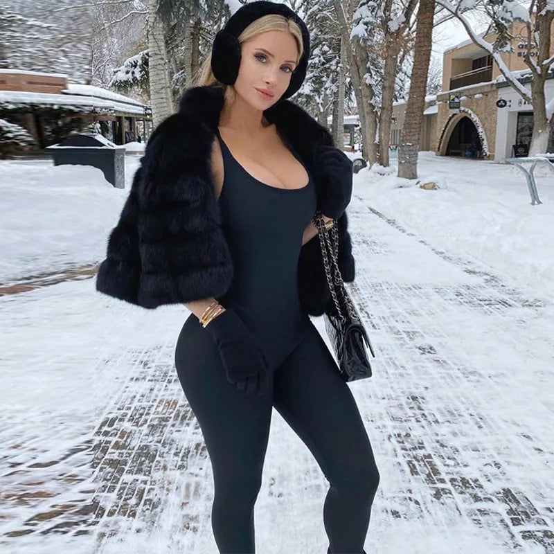 Black Sexy Jumpsuits Women Summer Sleeveless Rompers Spaghetti Strap Backless Casual Bodycon Skinny Sports Fashion Streetwear