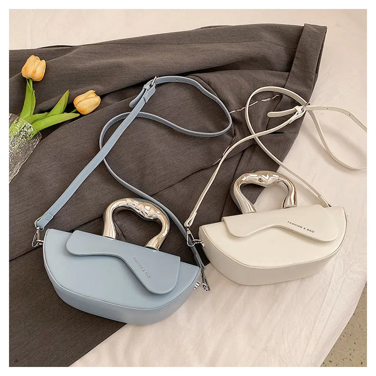 Personalized Fashion Handbags for Party Underarm Bag Women 2024 New Versatile PU Texture Single Shoulder Crossbody Bags