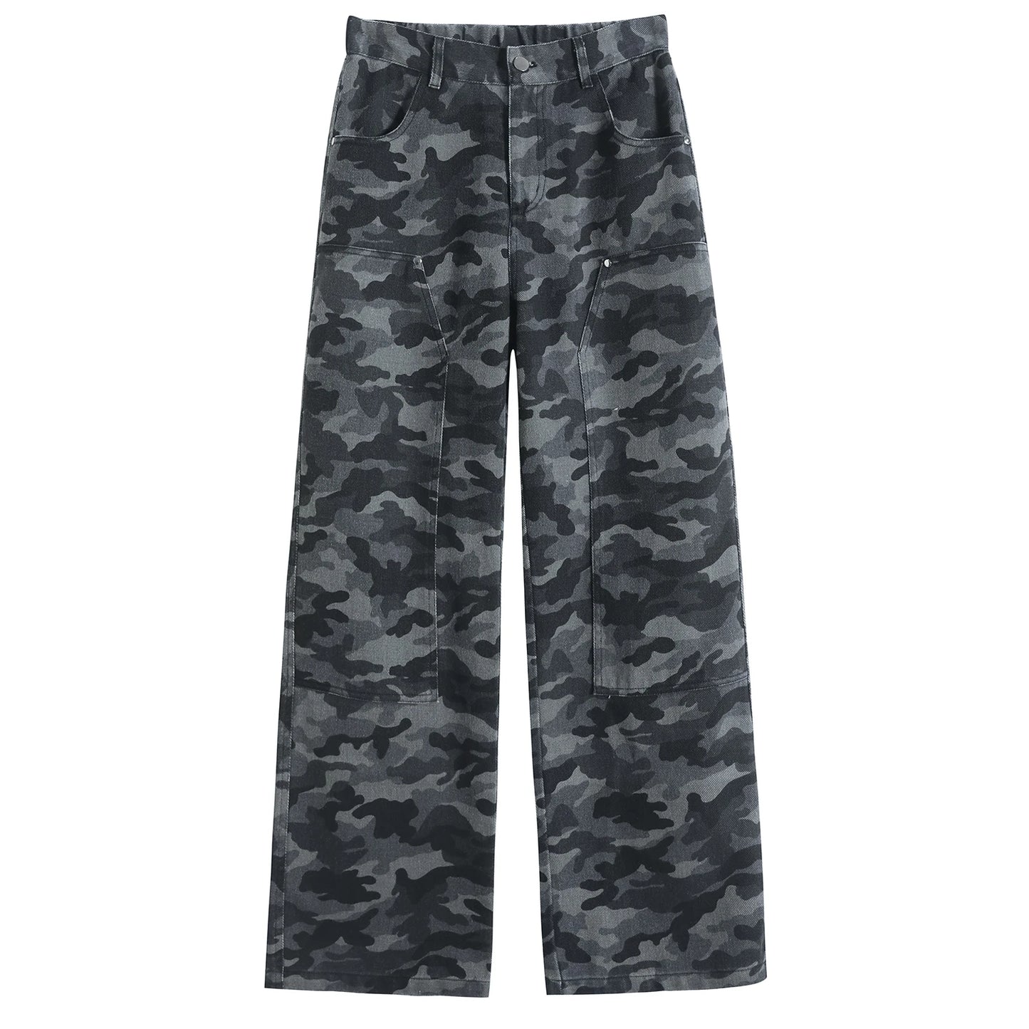 women's Denim Pants Old Washed Jeans Straight Casual Loose Wide Leg Trousers work pants New Fashion Female Clothing high waisted