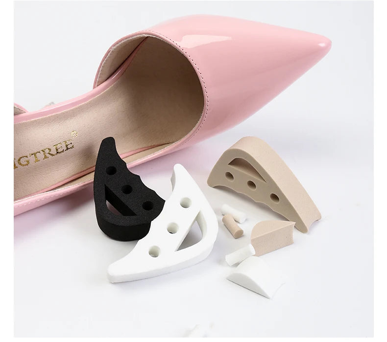Women High Heel Half Forefoot Insert Toe Plug Cushion Pain Relief Protector Big Shoes Toe Front Filler Adjustment 1 Pair
