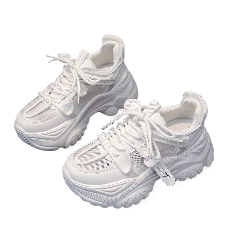 Women's Shoes Casual Shoes Spring Thick Sole Platform Woman Tennis Fashion 2025 Versatile Leisure Sneakers