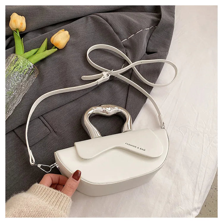 Personalized Fashion Handbags for Party Underarm Bag Women 2024 New Versatile PU Texture Single Shoulder Crossbody Bags