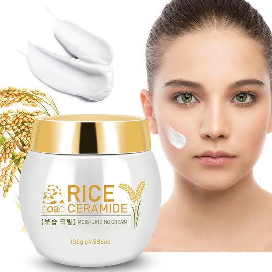 White Rice Skin Beautification Cream contains ceramide, hyaluronic acid, moisturizing dry skin, nourishing moisturizing cream