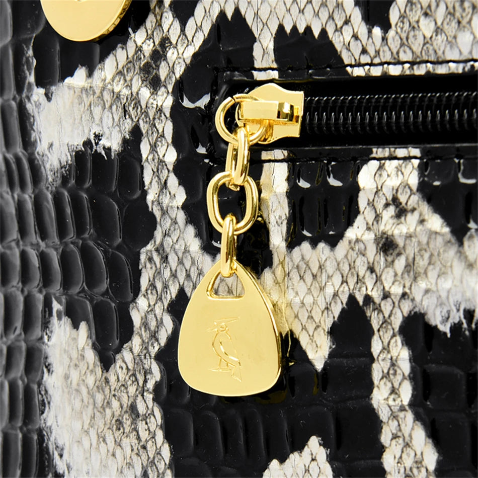 Fashion Trend Noble Women Handbag Python Pattern Luxury Ladies Party Handbag and Purse Elegant Wedding Party Casual Tote 2024