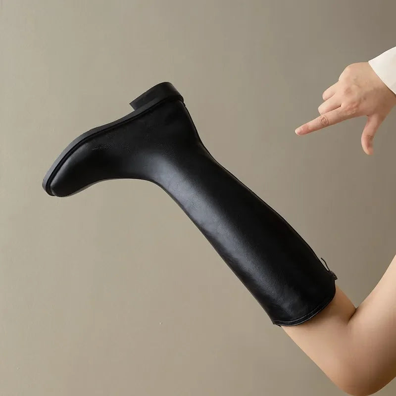 Shoes for Women 2024 Autumn Fashion New V-mouth Women's Boots Western Cowboy Boots Are Thin High Knight Boot Botas De Para Mujer