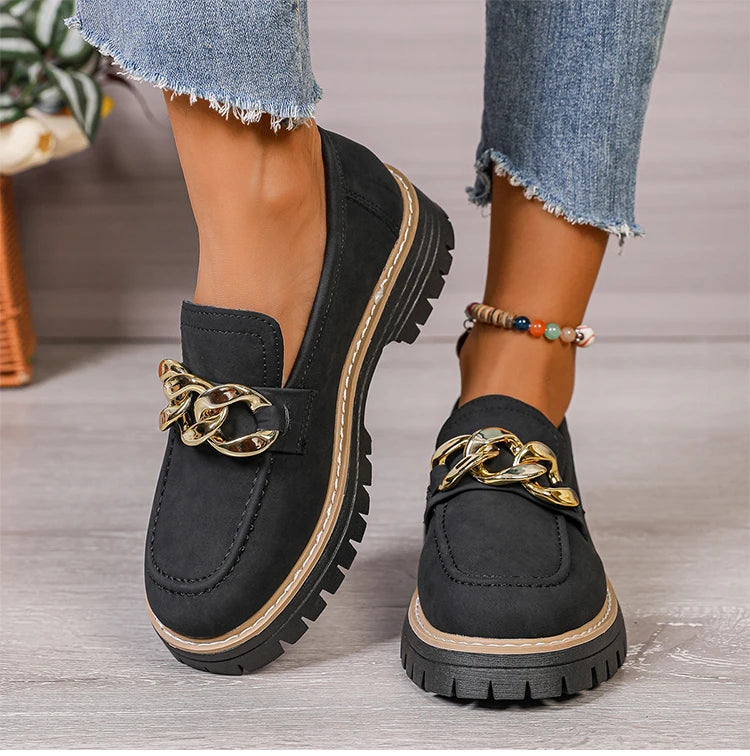 Woman Shoes Comfortable Women's loafers With Heels Casual Shoes Elegant Heel Zapatos De Mujer New Slip-on Shoes Women Footwear