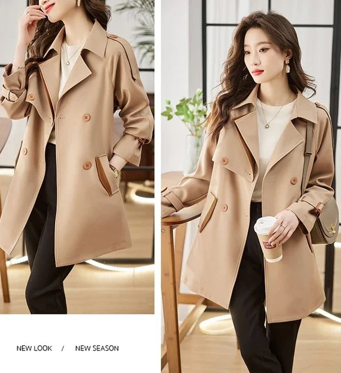 High Quality Coats for Women Spring Autumn Medium Length Blazer Woman Trend 2025 In Promotion Jacket Korean Fashion Outerwears
