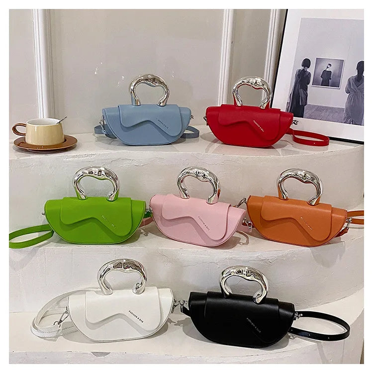 Personalized Fashion Handbags for Party Underarm Bag Women 2024 New Versatile PU Texture Single Shoulder Crossbody Bags