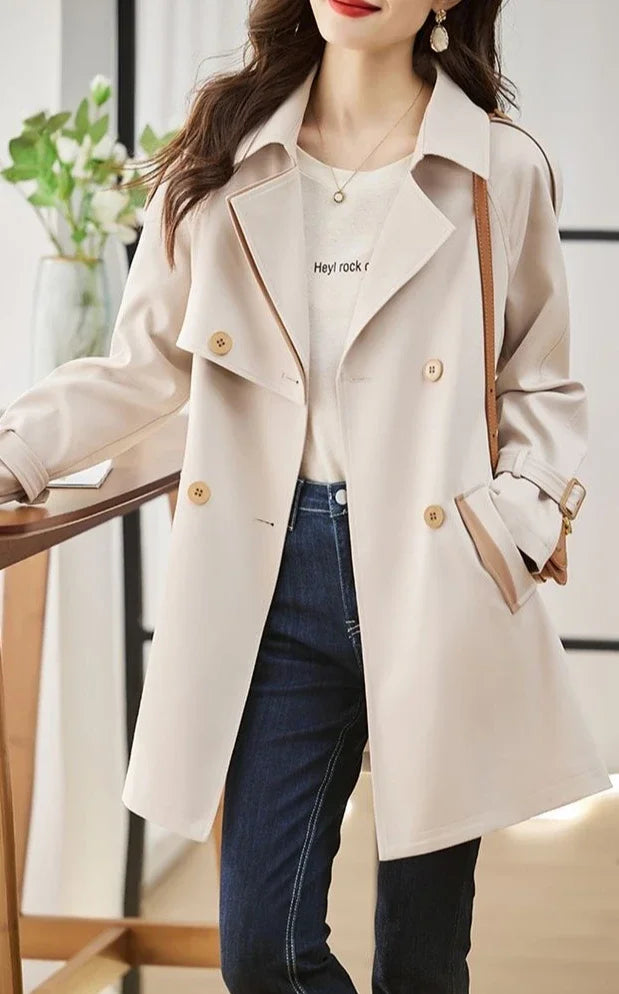 High Quality Coats for Women Spring Autumn Medium Length Blazer Woman Trend 2025 In Promotion Jacket Korean Fashion Outerwears
