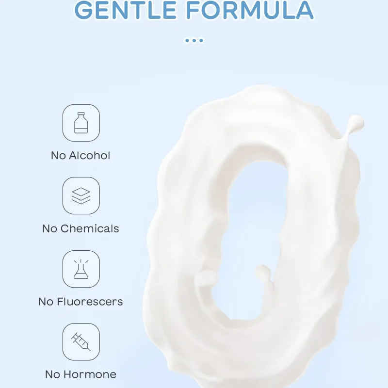 5PCS Milk Skincare Set with Cleanser SPF50 Sunscreen Cream Eye Cream Brightening & Moisturizing Cream Anti-Wrinkle Nourishing