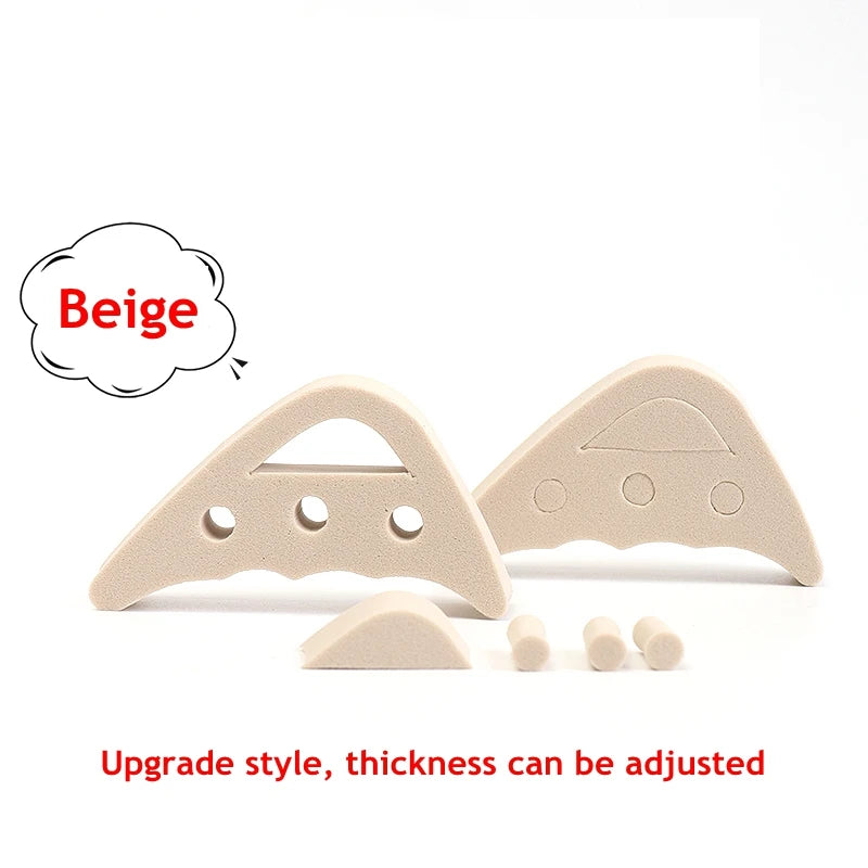 Women High Heel Half Forefoot Insert Toe Plug Cushion Pain Relief Protector Big Shoes Toe Front Filler Adjustment 1 Pair