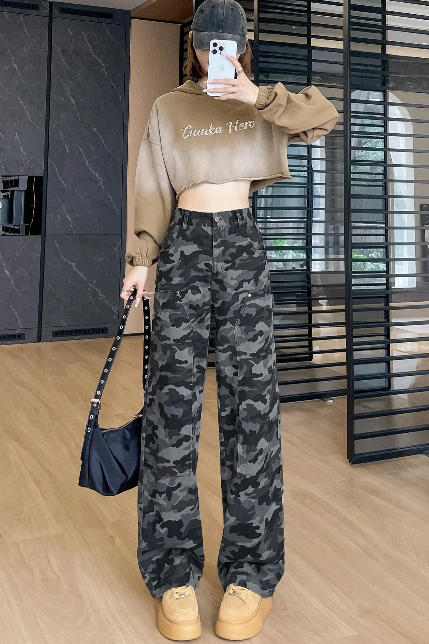 women's Denim Pants Old Washed Jeans Straight Casual Loose Wide Leg Trousers work pants New Fashion Female Clothing high waisted
