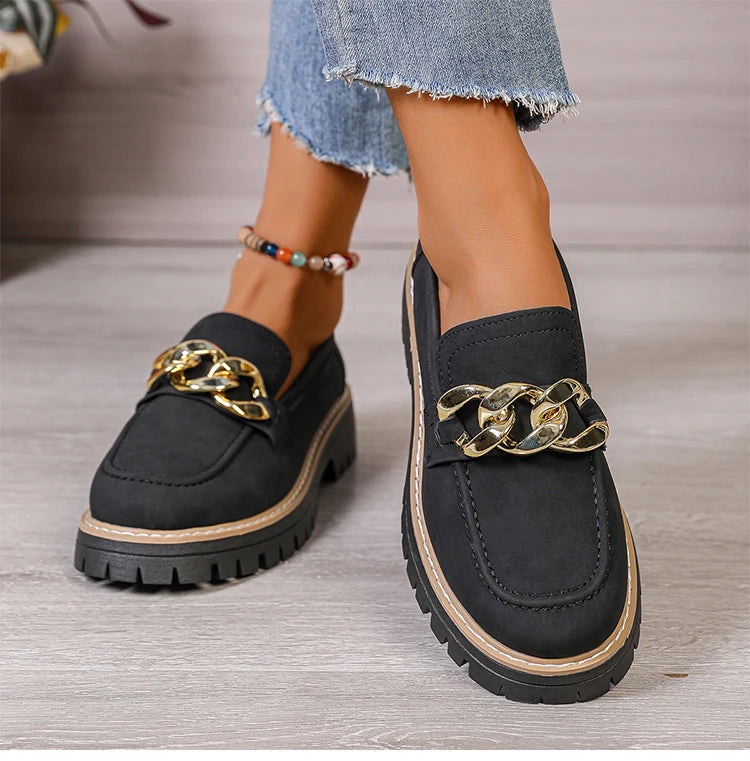 Woman Shoes Comfortable Women's loafers With Heels Casual Shoes Elegant Heel Zapatos De Mujer New Slip-on Shoes Women Footwear