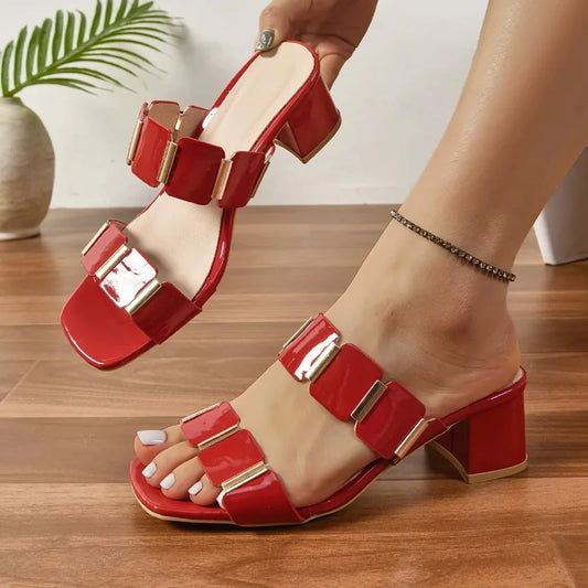 New Shoes for Women Fashion Summer High Heels Sandals Sexy Comfortable Women Sandals Female Outdoor Designer Shoes for Women