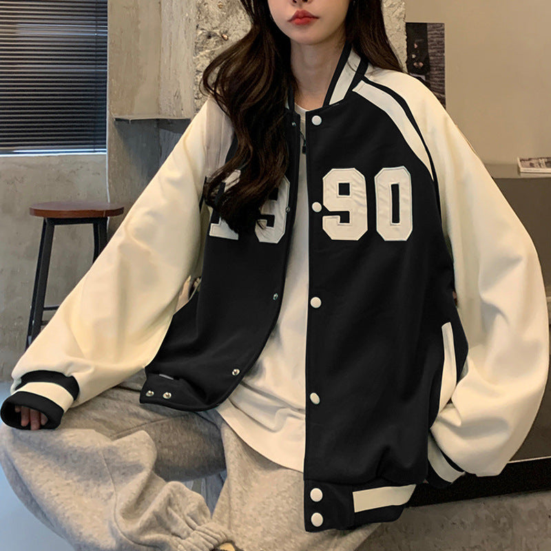 New Hip Hop Loose Plus Size Student Jacket BF Wind Jacket