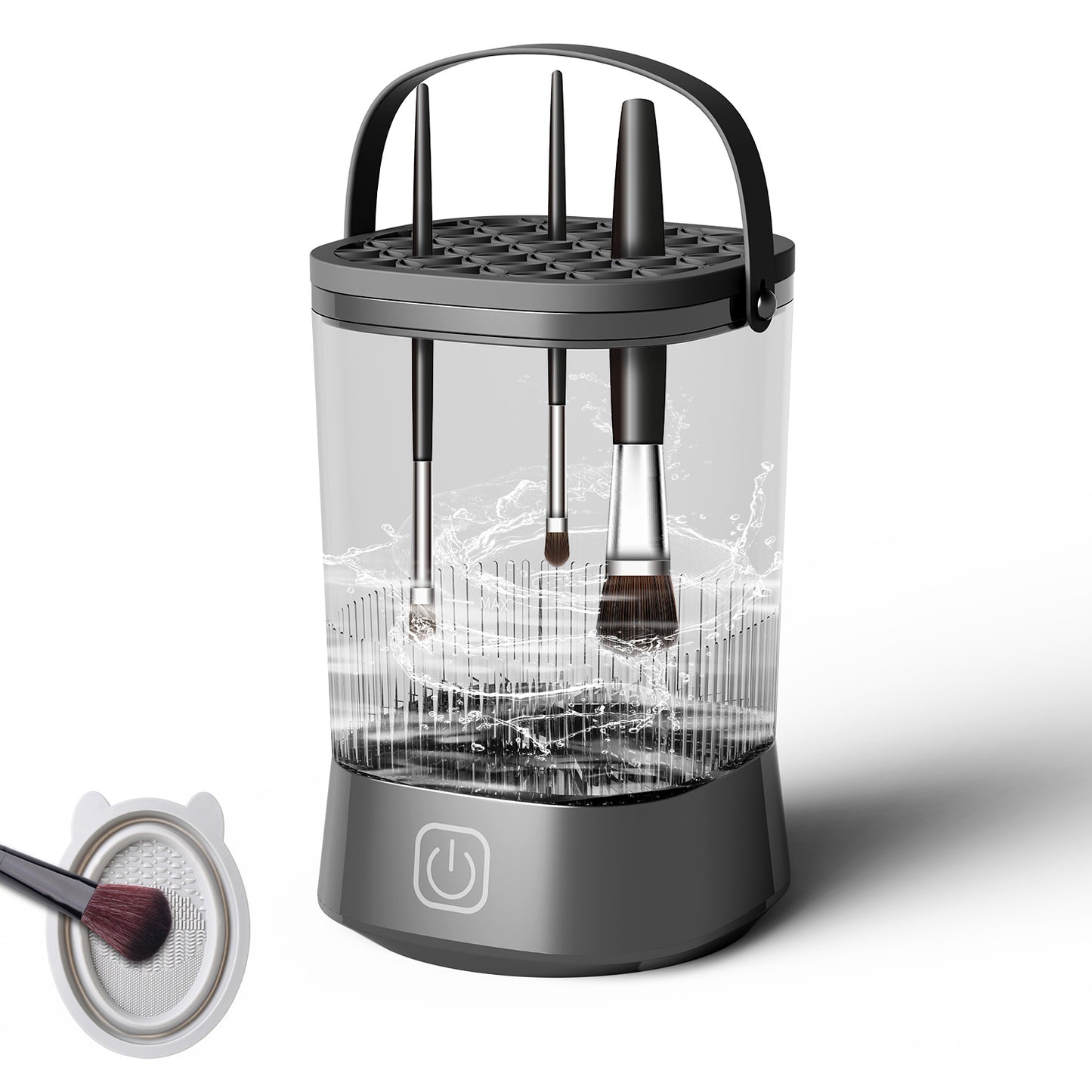 Electric Makeup Brush Cleaner - 9000 RPM Makeup Brush Cleaning Machine, Waterproof Automatic Makeup Brush Cleaner For Makeup Sponges And Brushes