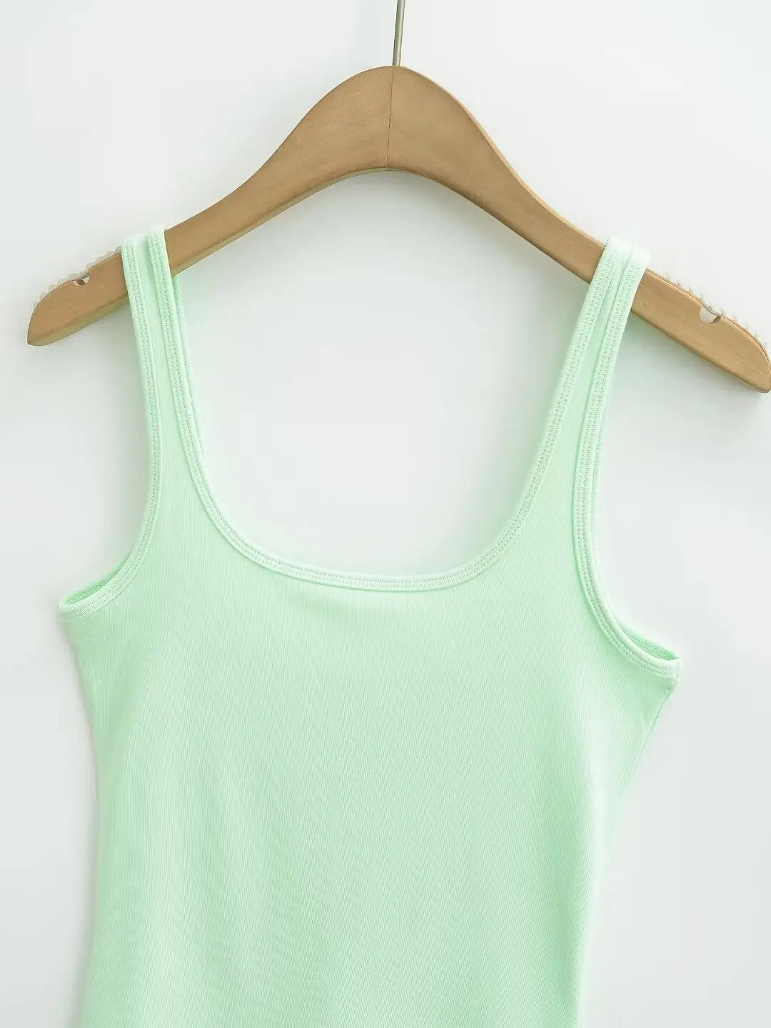 Women 2024 Summer New Fashion 2 Wear Neckline Sling Tank Tops Vintage Casual Female Camis Chic Tops